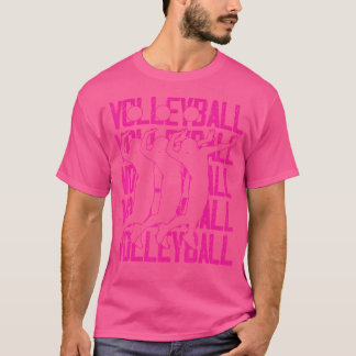 Volleybal Spelers Meisje Bal Sport Team Strand Vol T-shirt