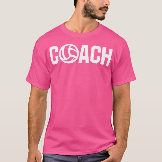 Volleybal Sport Coach Team Speler T-shirt (Voorkant)