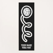 Volleybal sport gepersonaliseerde aangepaste naam yogamat (Voorkant)