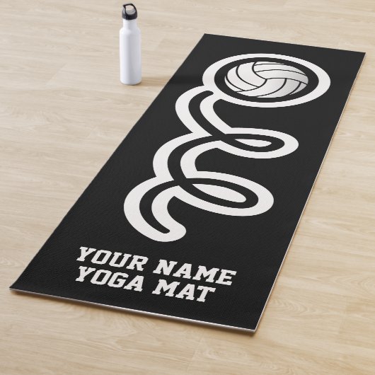 Volleybal sport gepersonaliseerde aangepaste naam yogamat (In situ)