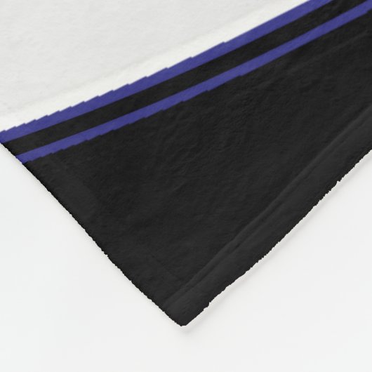 Volleybal 🏐 Sport in donkerblauw, wit en zwart Fleece Deken (Hoek)