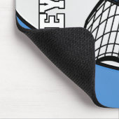 Volleybal 🏐 Sport in een blauw, wit en grijs Muismat (Hoek)