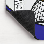 Volleybal 🏐 Sport in een Blauw, Wit, Geel, Grijs Muismat (Hoek)