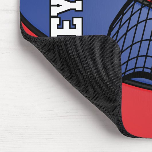 Volleybal 🏐 Sport in een rood, wit en blauw Muismat (Hoek)