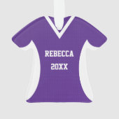 Volleybal Sport Jersey Paarse Ornament (achterkant)