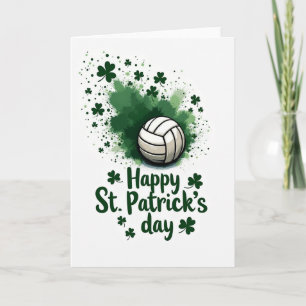 Volleybal St. Patrick's Dag Kaart