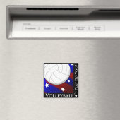 Volleybal sterren & strepen magneet (Insitu (Vaatwasser))