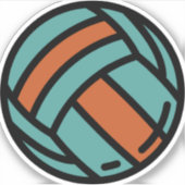 volleybal sticker (Voorkant)