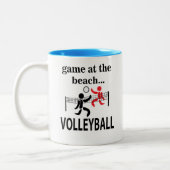 Volleybal Strand Tweekleurige Koffiemok (Links)