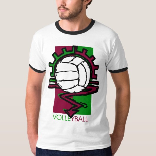  volleybal t-shirt (Voorkant)