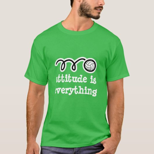 Volleybal T-shirt met motiverende quote (Voorkant)