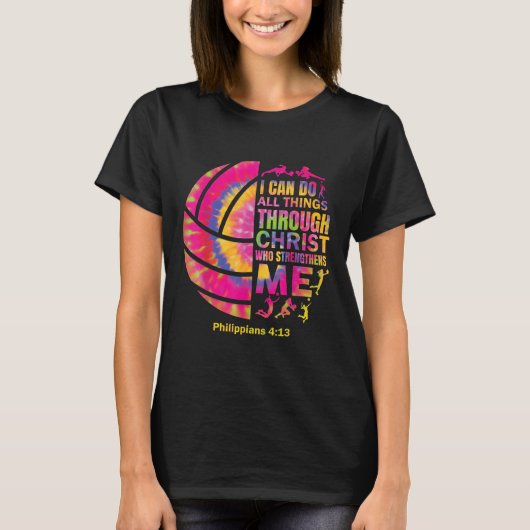 Volleybal T Shirt Tiener Meisjes Vrouwen Christeli (Voorkant)