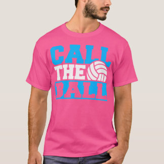 Volleybal team dingen noemen de bal volleybal t-shirt