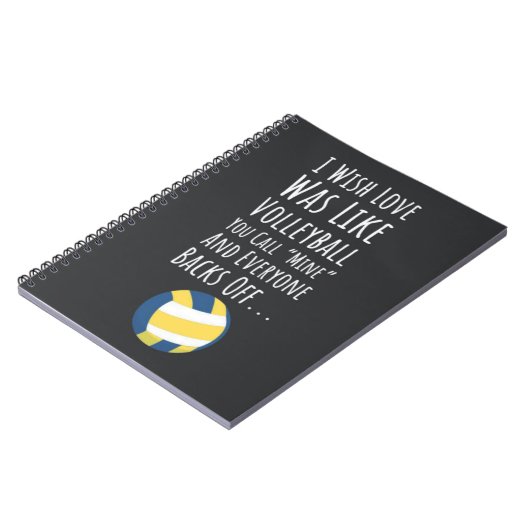 Volleybal Team Gifts Bulk Notitieboek (Linkerzijde)