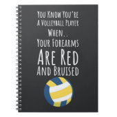 Volleybal Team Gifts Speler Sport Grappig Voetbal Notitieboek (Voorkant)