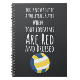 Volleybal Team Gifts Speler Sport Grappig Voetbal Notitieboek