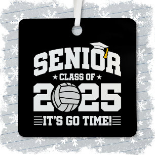 Volleybal Team Klasse 2025 Afstuderen Senior 2025 Metalen Ornament