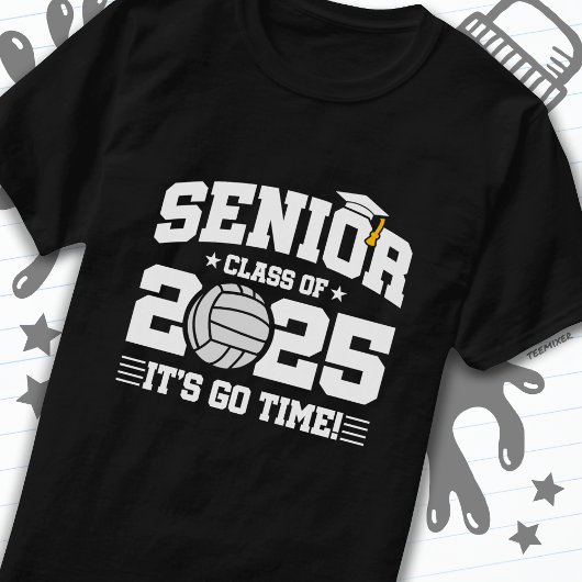Volleybal Team Klasse 2025 Afstuderen Senior 2025 T-shirt