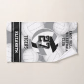 Volleybal team kleuren met atleet naam handdoek (Handdoek)