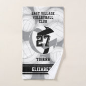 Volleybal team kleuren met atleet naam handdoek (Handdoek)