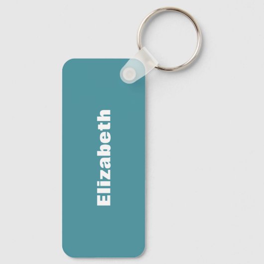 volleybal team sport atleet naam blauwgroen zwart sleutelhanger (Achterkant)