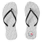 Volleybal Team Sportspeler NUMMER Net Zwart Teenslippers (Voetbed)