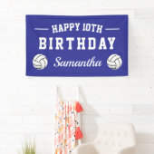 Volleybal thema Happy Birthday party op maat Spandoek (Insitu)