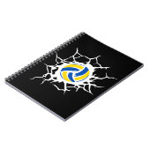 Volleybal Thema Notitieboek (Linkerzijde)