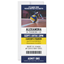 Volleybal Ticket Verjaardag