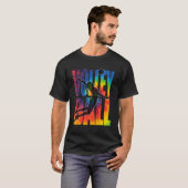 Volleybal Tie Dye Server N Spelers T-shirt (Voorkant volledig)