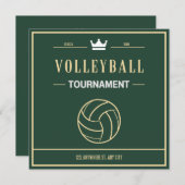 Volleybal toernooi of evenement Uitnodiging (Voorkant / Achterkant)