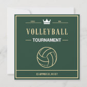 Volleybal toernooi of evenement Uitnodiging (Voorkant)