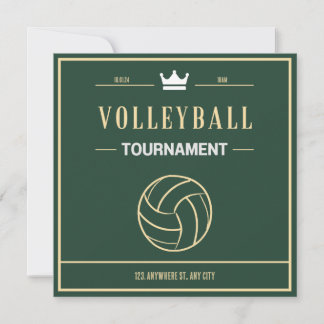 Volleybal toernooi of evenement Uitnodiging