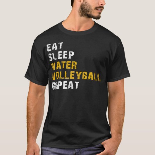 volleybal uit slaapwater t-shirt (Voorkant)