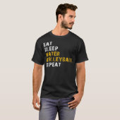 volleybal uit slaapwater t-shirt (Voorkant volledig)