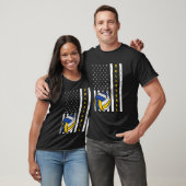 Volleybal US Flag Volleybal T-shirt (Unisex)