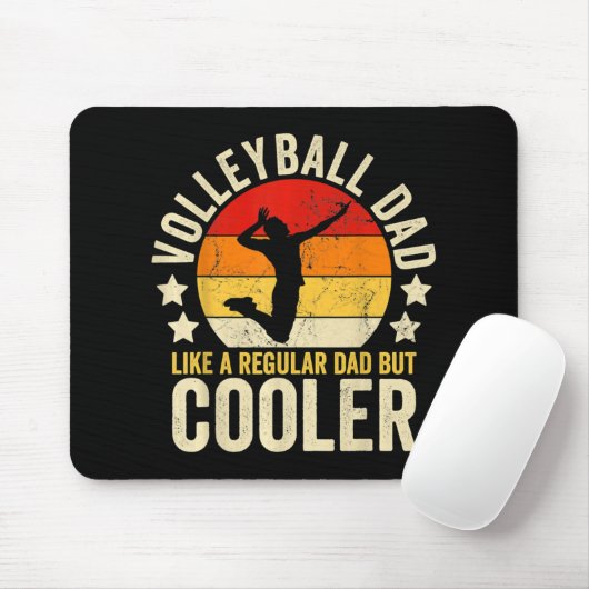 Volleybal vader als een gewone vader, maar koeler muismat (Met muis)