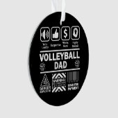 Volleybal Vader Grappige Inhoud van Sport Vader Ornament (voorkant)