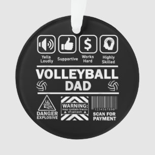 Volleybal Vader Grappige Inhoud van Sport Vader Ornament