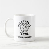 Volleybal Vader Vaders dag cadeau voor vader Koffiemok (Links)