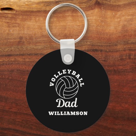 Volleybal Vader Vaders dag cadeau voor vader Sleutelhanger (Achterkant)