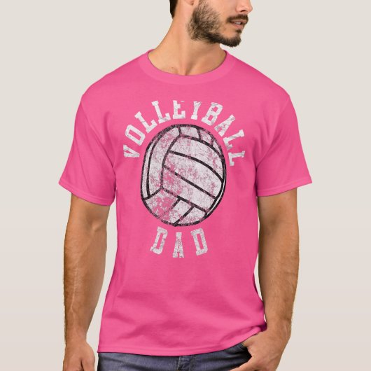  volleybal vader volleybal speler vader's t-shirt (Voorkant)