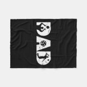 volleybal vader volleybal spelers familie F Fleece Deken (Voorkant (Horizontaal))