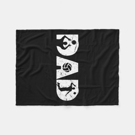  volleybal vader volleybal spelers familie F Fleece Deken (Voorkant (Horizontaal))