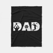  volleybal vader volleybal spelers familie F Fleece Deken (Voorkant)