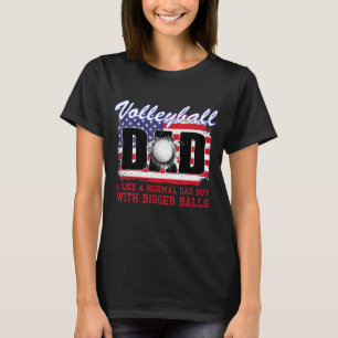 Volleybal vader zoals normale vader met grotere ba t-shirt