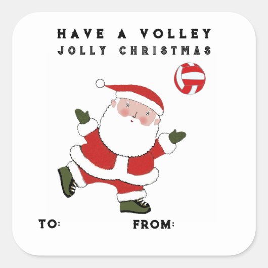 Volleybal vakantie cadeau Labels (Voorkant)