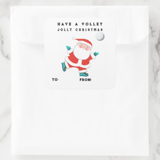 Volleybal vakantie cadeau Labels (Tas)