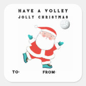 Volleybal vakantie cadeau Labels (Voorkant)