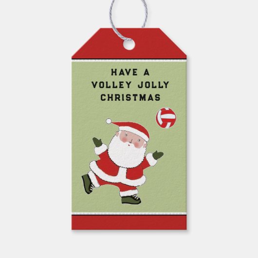 Volleybal vakantie cadeaulabel (Voorkant)